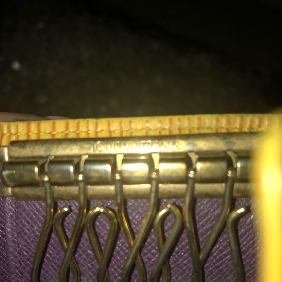 SOLD!!!!  Louis Vuitton Yellow Epi Leather 6 key holder - Picture 6 of 8